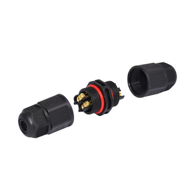 IP68 rubberac gelijkstroom M20 2 Pin Waterproof Connector For HOOFDmodule &amp; Bestuurder